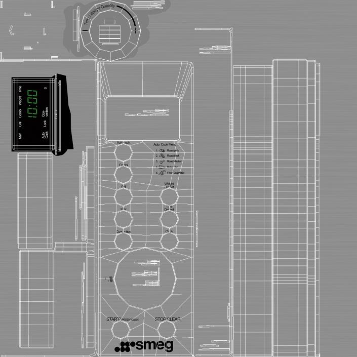 Smeg Microwave Oven 3D model