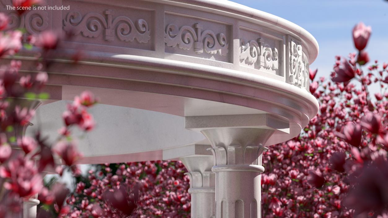 Marble Round Colonnade 3D