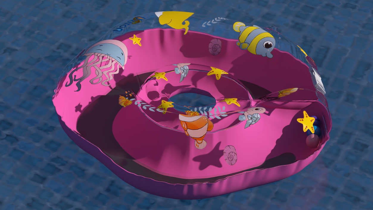 3D Baby Swimming Neck Ring model