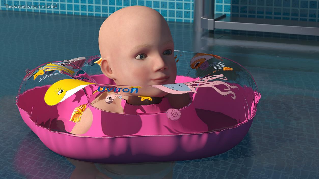 3D Baby Swimming Neck Ring model