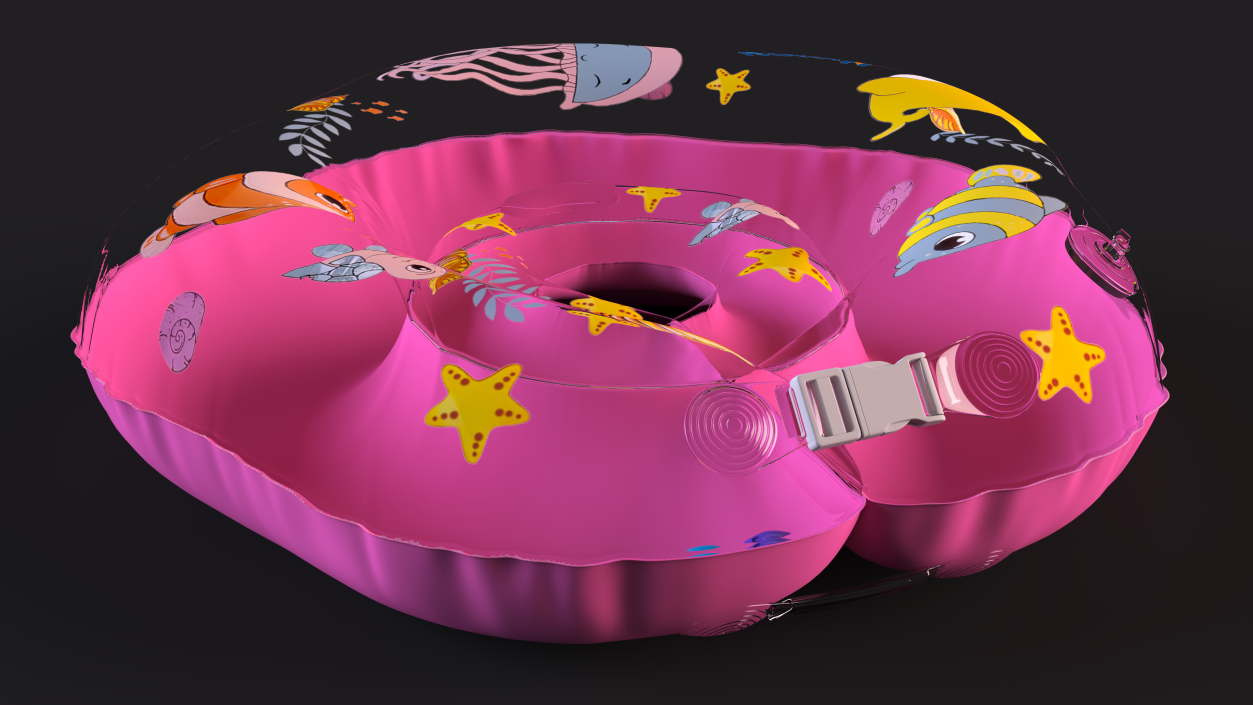 3D Baby Swimming Neck Ring model