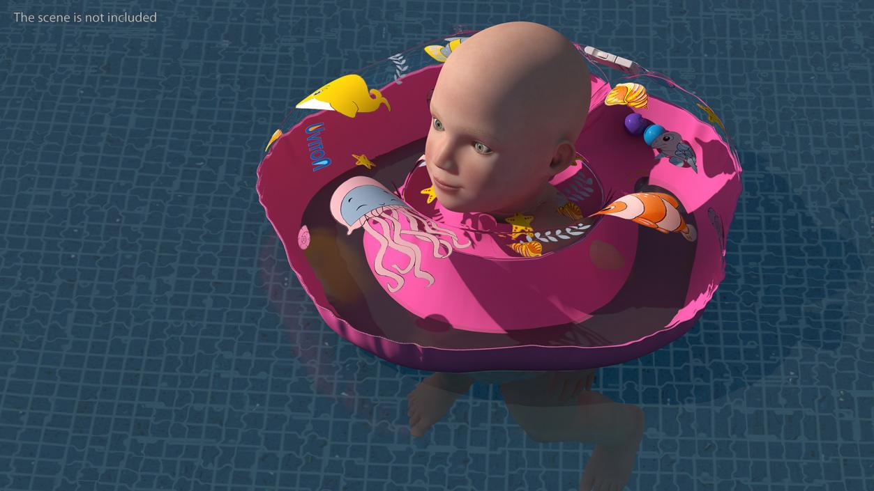 3D Baby Swimming Neck Ring model