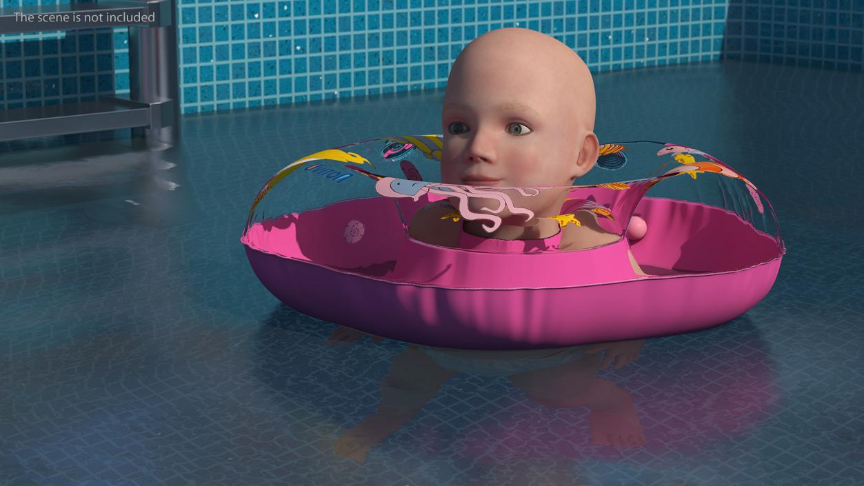 3D Baby Swimming Neck Ring model