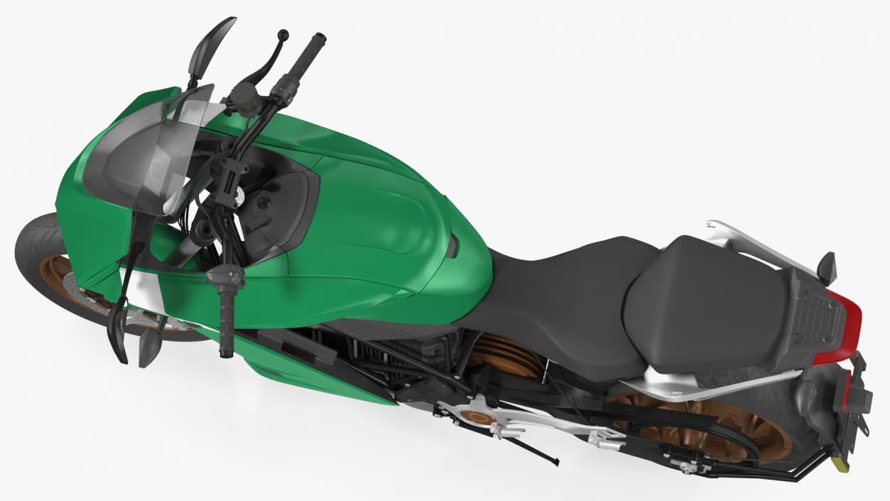 Electric Sport Motorcycle Rigged 3D