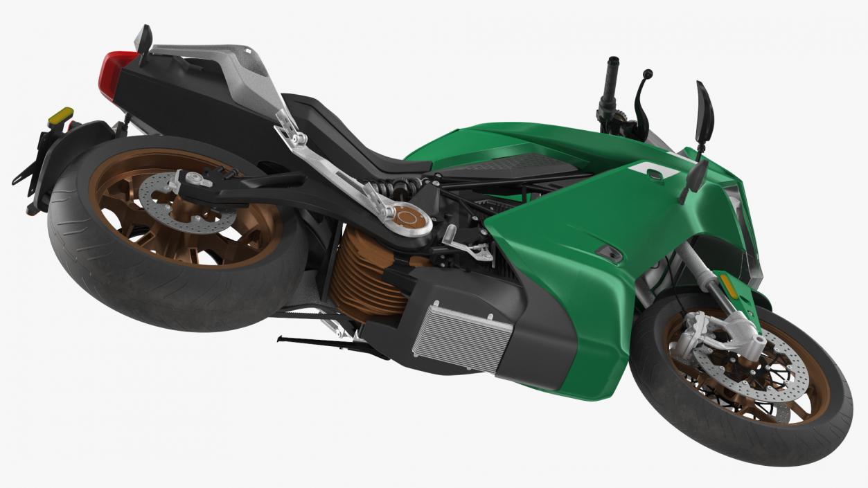 Electric Sport Motorcycle Rigged 3D