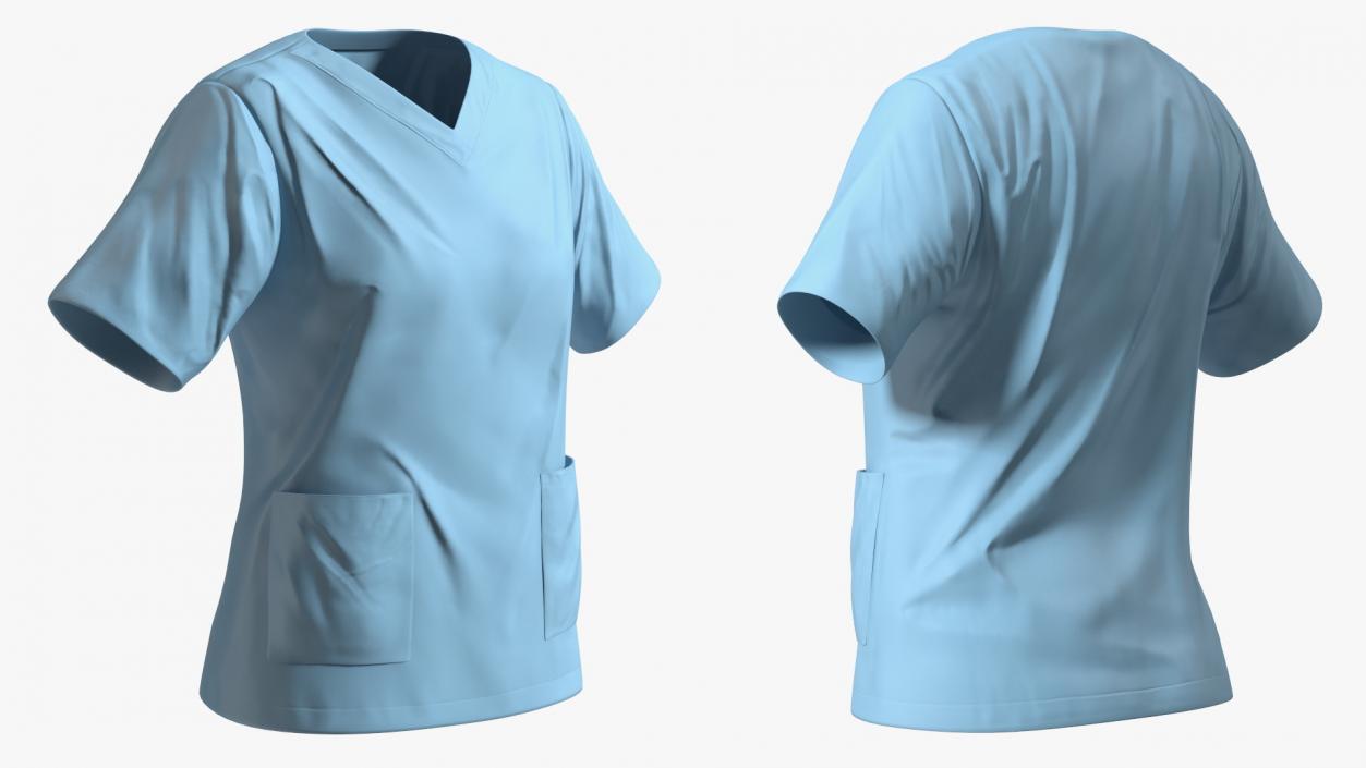 Medical Scrub Top 3D