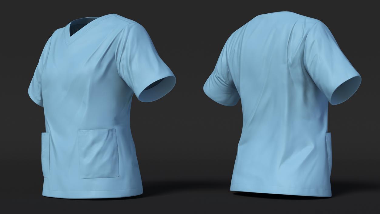 Medical Scrub Top 3D