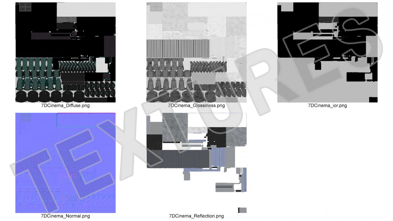 3D model Dynamic Cinema Game Machine 7D