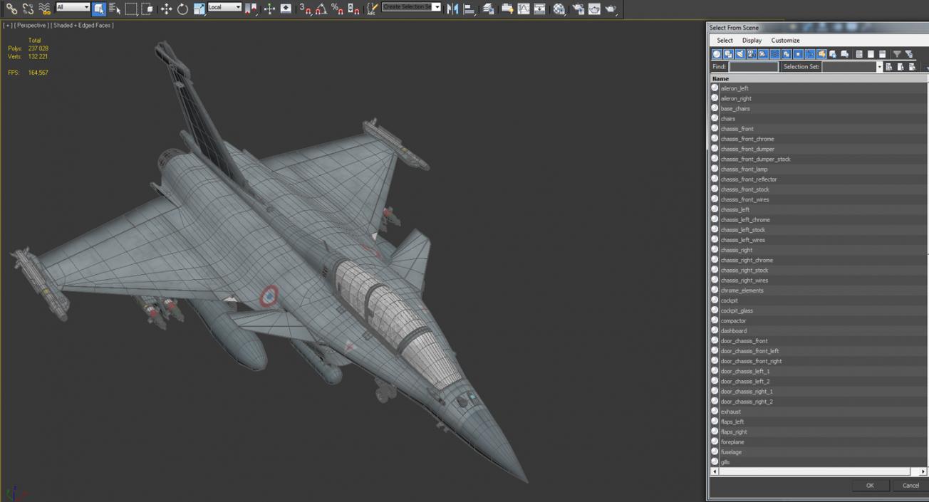 3D model Dassault Rafale