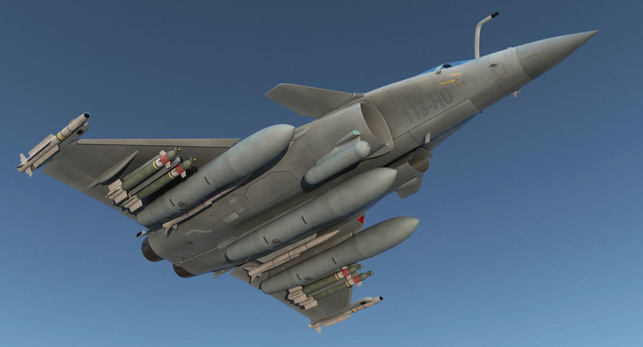 3D model Dassault Rafale