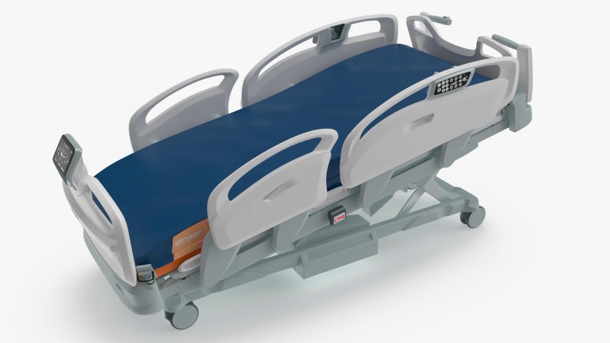 3D Smart Medical Bed Stryker Trendelenburg Position model