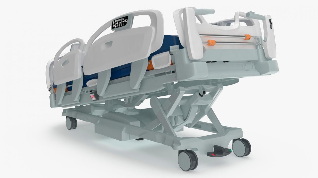 3D Smart Medical Bed Stryker Trendelenburg Position model