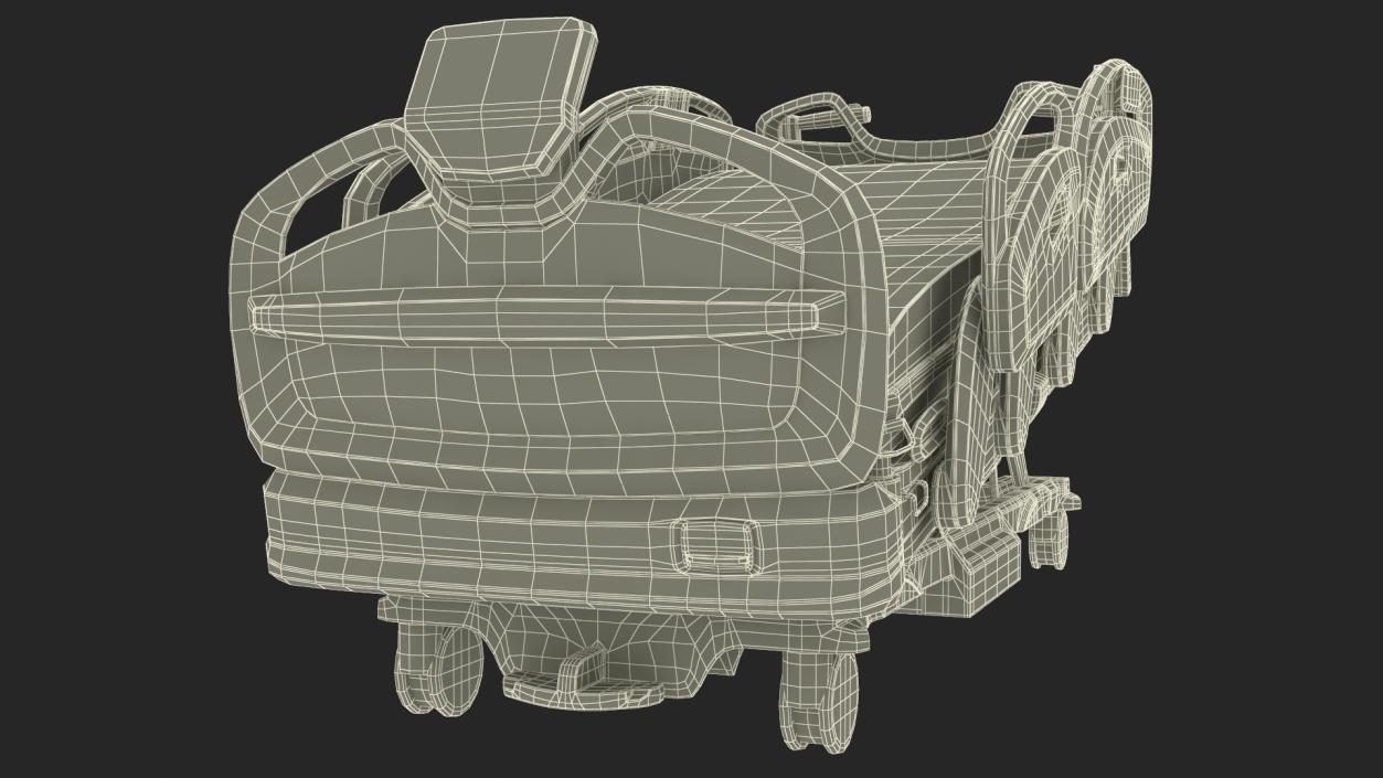 3D Smart Medical Bed Stryker Trendelenburg Position model