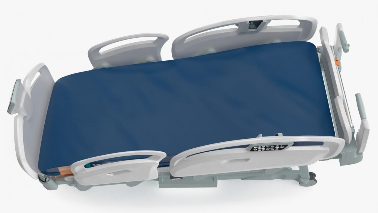 3D Smart Medical Bed Stryker Trendelenburg Position model