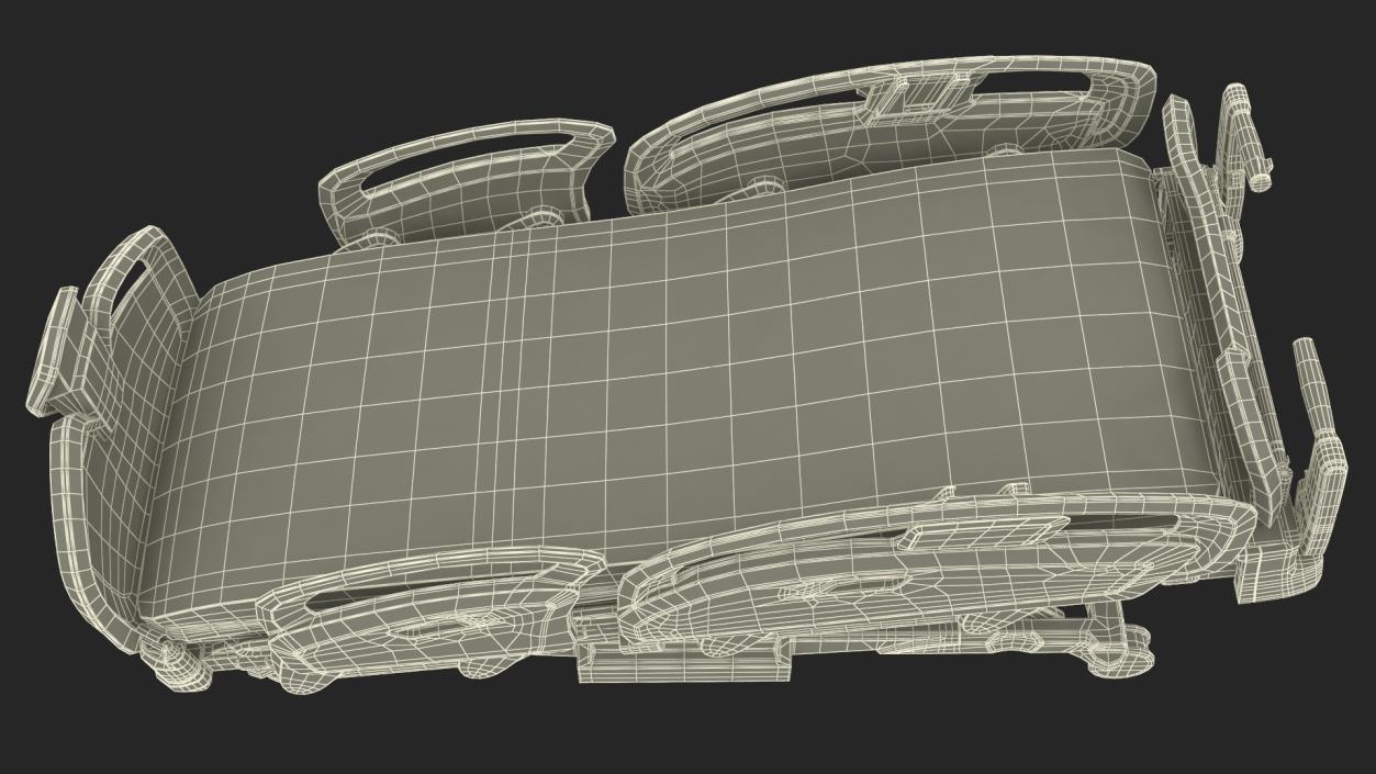 3D Smart Medical Bed Stryker Trendelenburg Position model