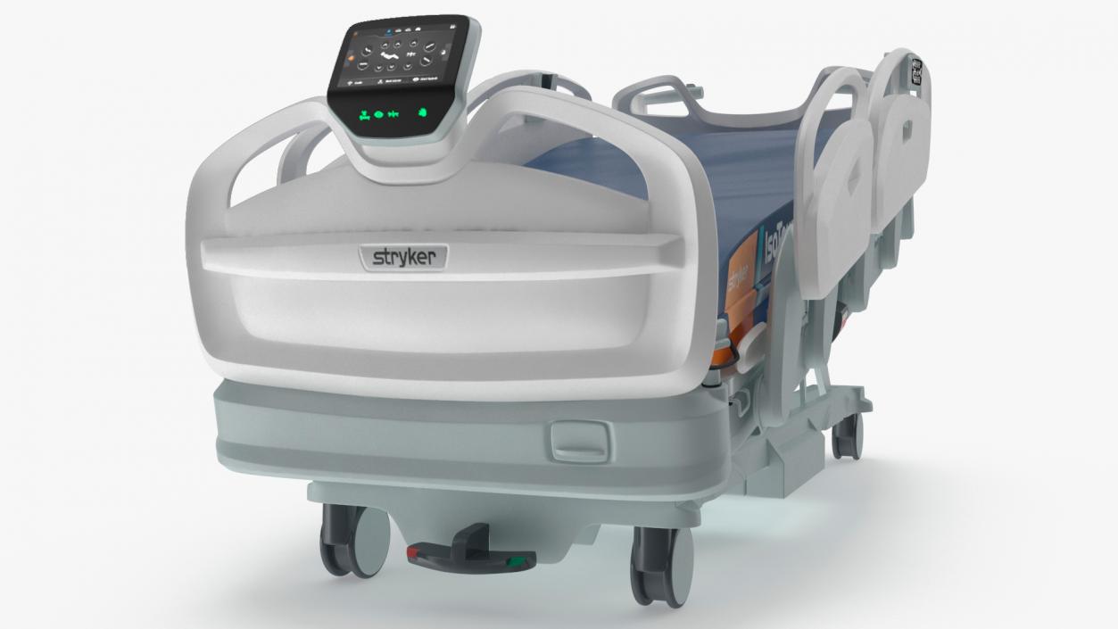 3D Smart Medical Bed Stryker Trendelenburg Position model