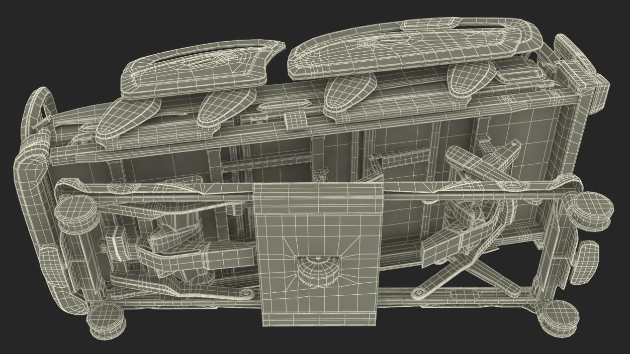 3D Smart Medical Bed Stryker Trendelenburg Position model