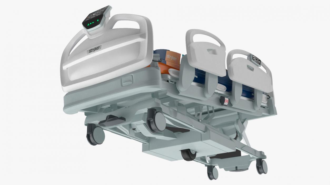 3D Smart Medical Bed Stryker Trendelenburg Position model