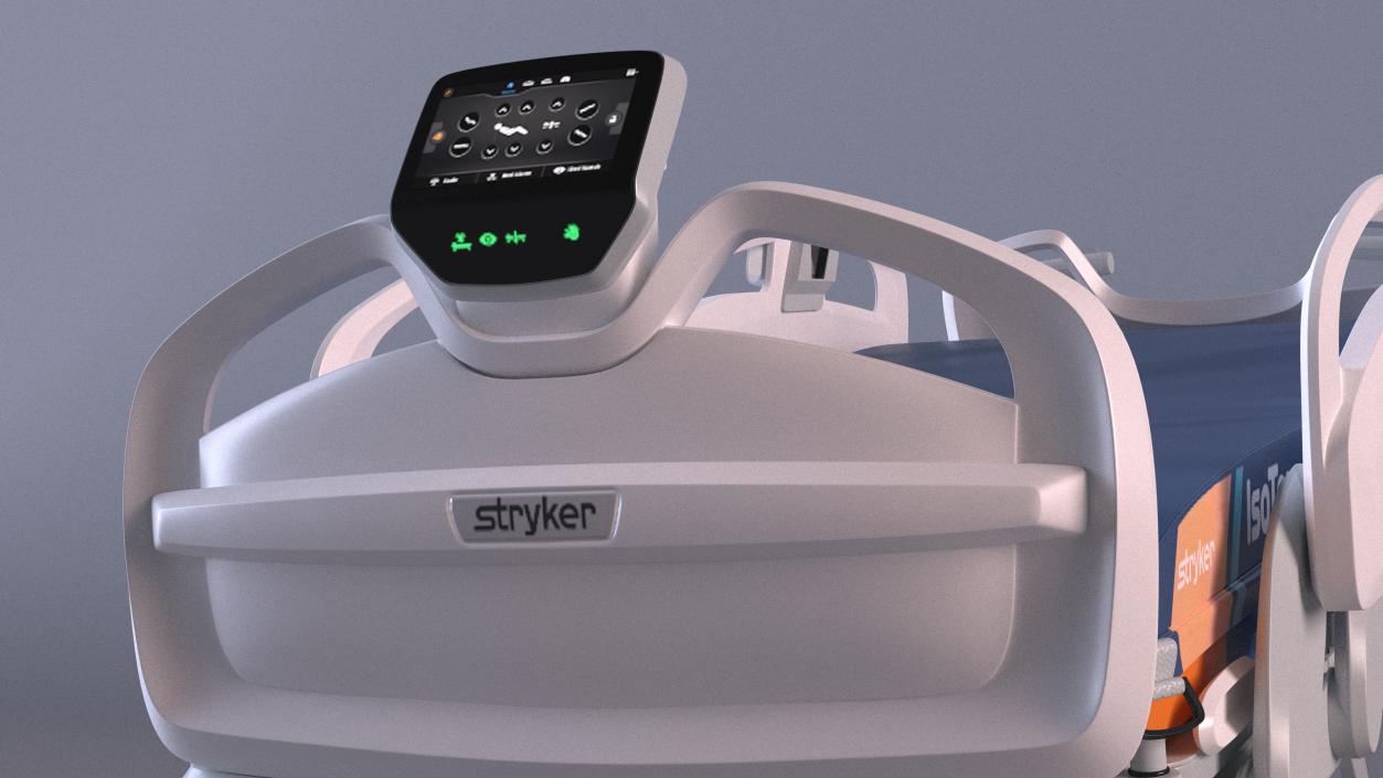 3D Smart Medical Bed Stryker Trendelenburg Position model