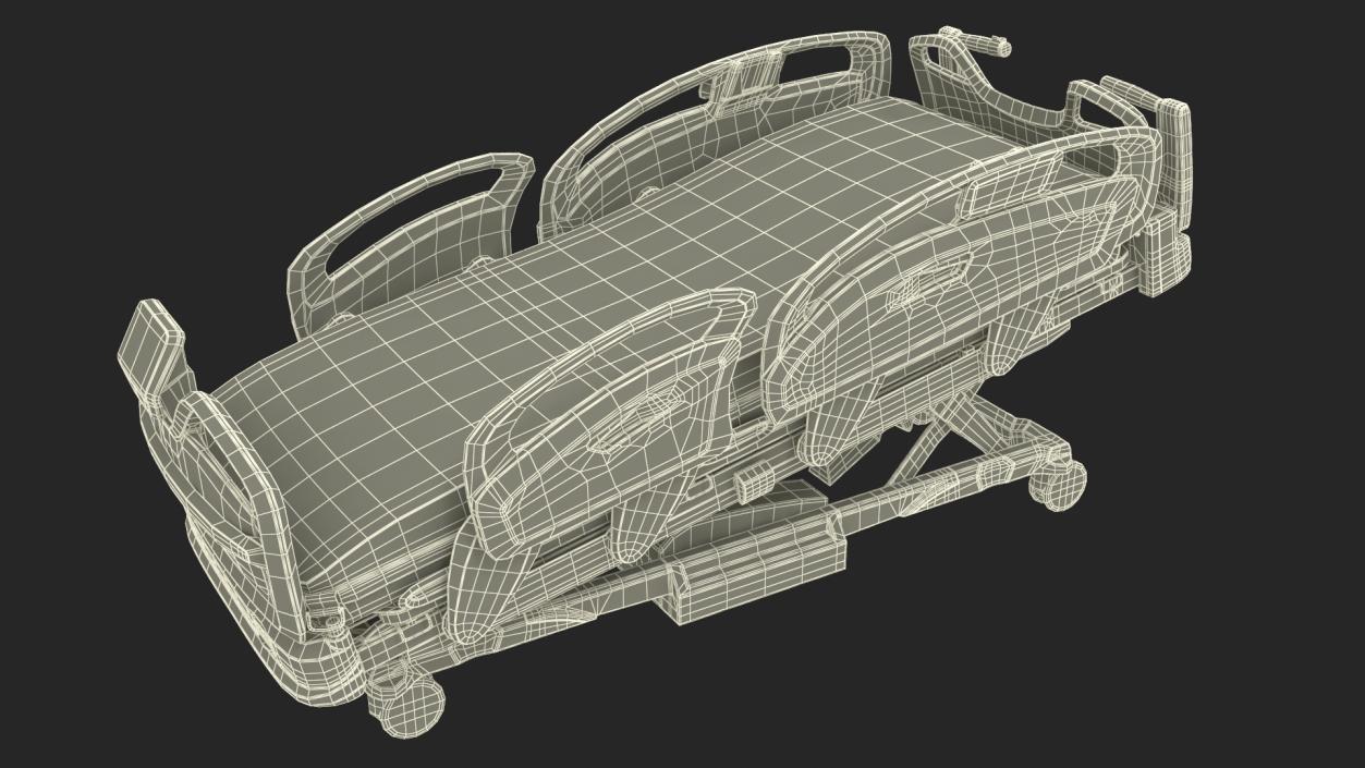 3D Smart Medical Bed Stryker Trendelenburg Position model