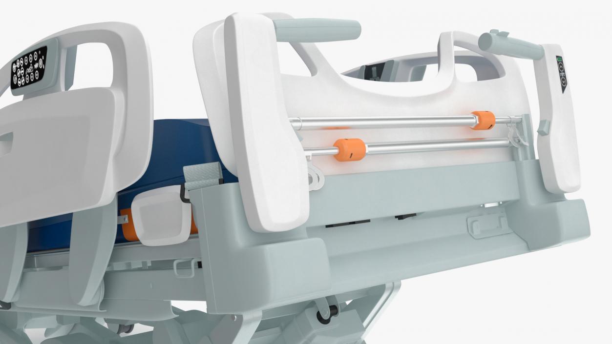 3D Smart Medical Bed Stryker Trendelenburg Position model