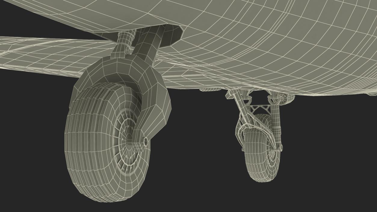 3D WWII Douglas C-47 Skytrain