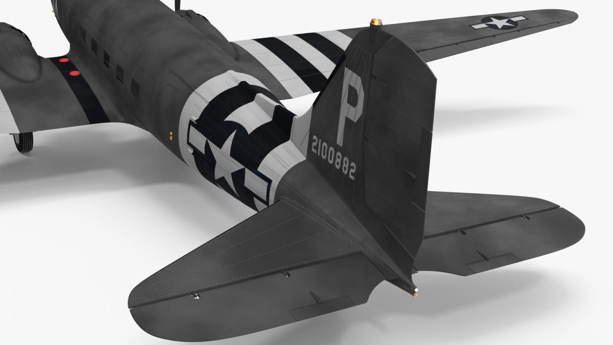 3D WWII Douglas C-47 Skytrain