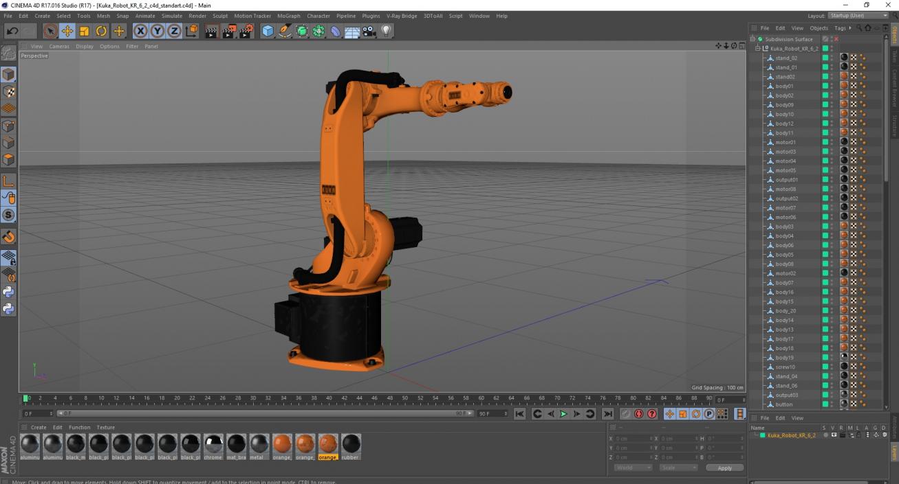 3D Low Payload Robot Arm Kuka KR 6 2 model