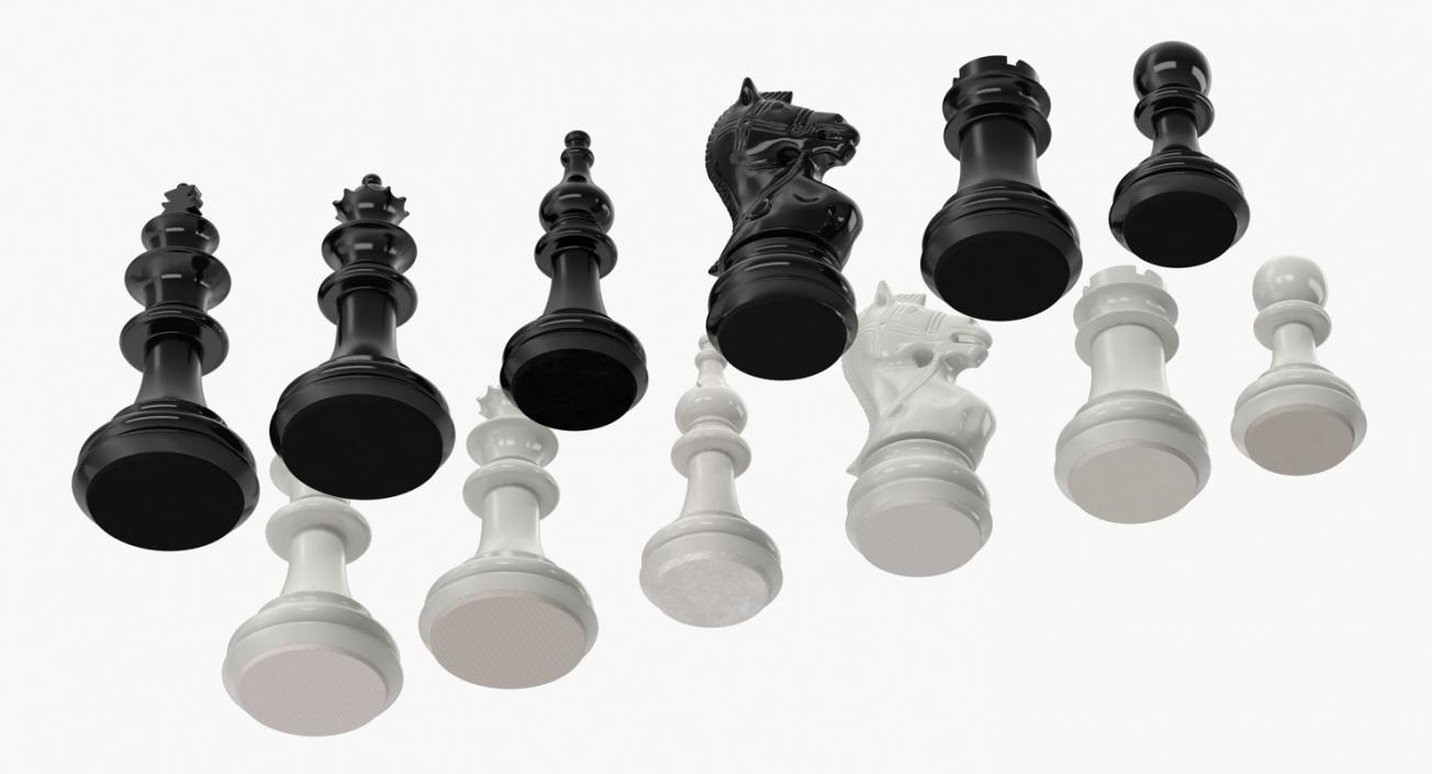 3D Plastic Chess Figures