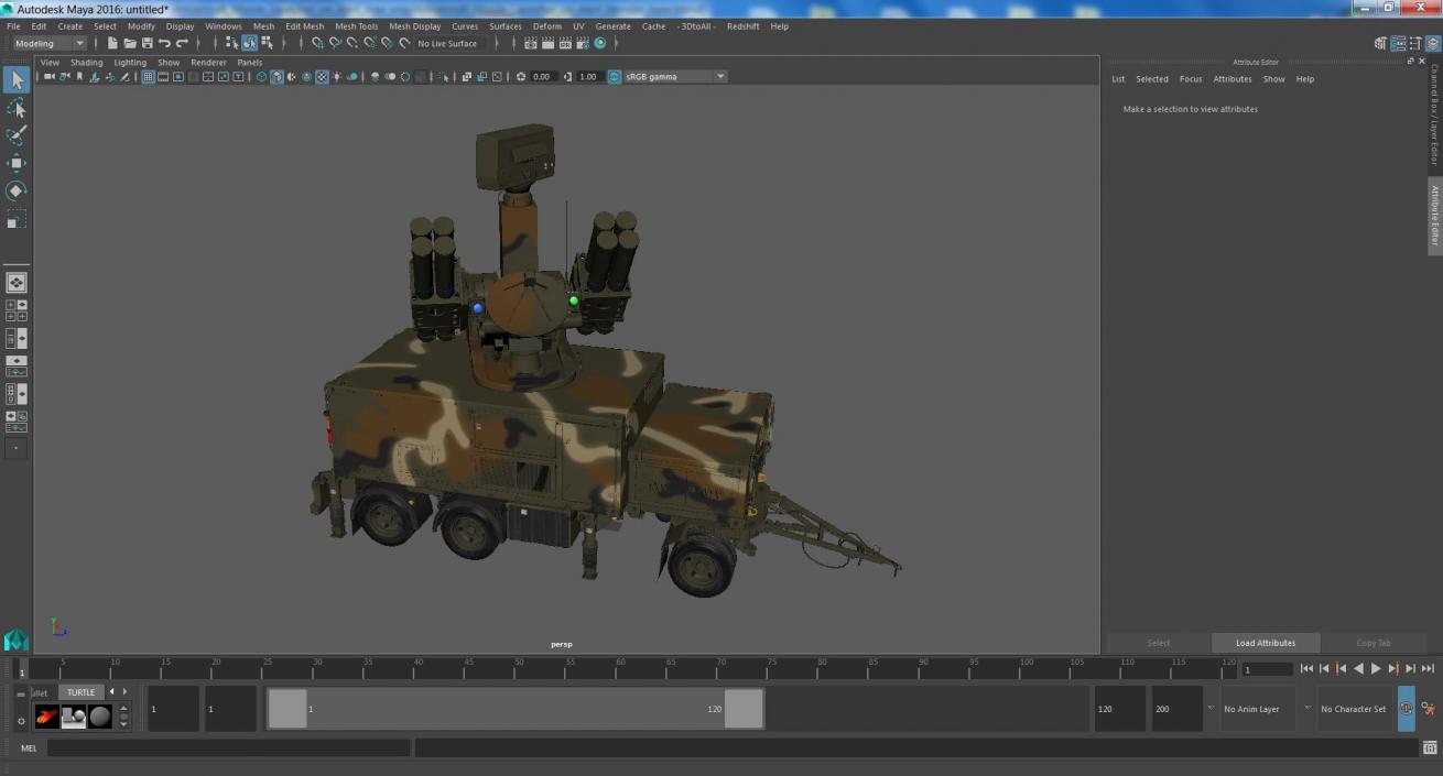 3D model Antiaircraft Missile Launcher on Alert 2