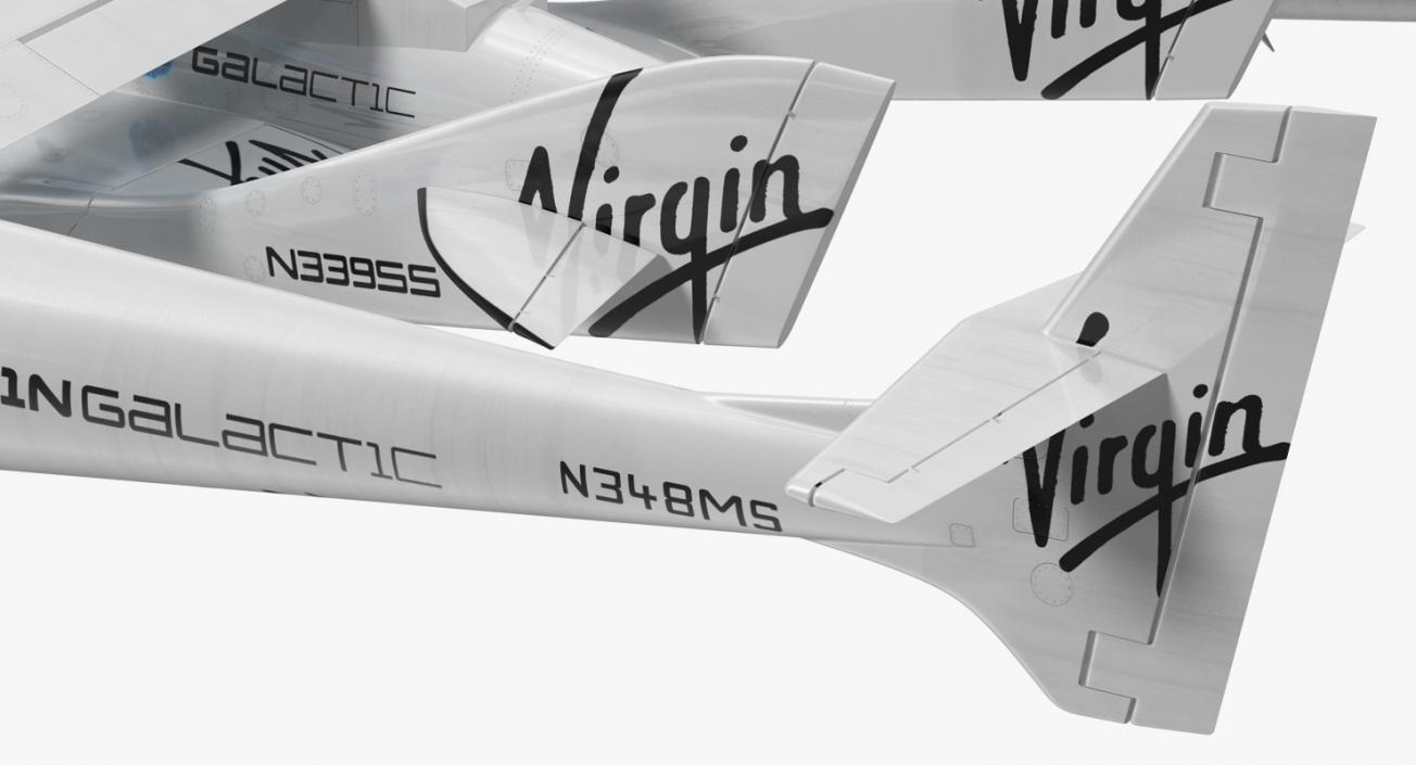 3D model Virgin Galactic SpaceShipTwo Rigged