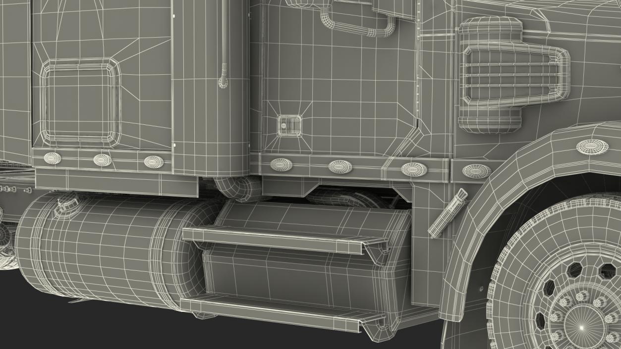 Heavy Duty Truck Simple Interior 3D