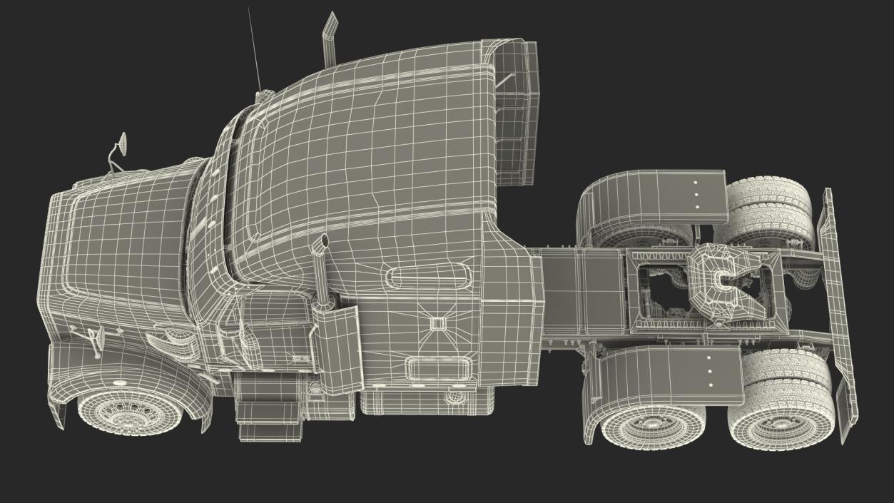 Heavy Duty Truck Simple Interior 3D