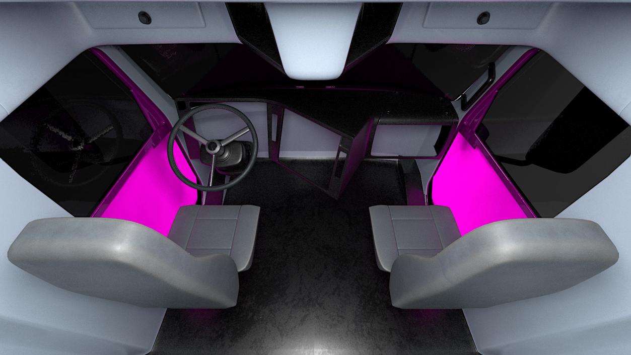 Heavy Duty Truck Simple Interior 3D