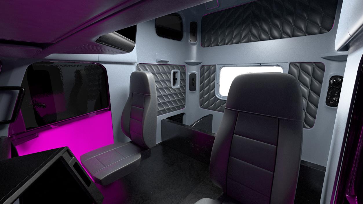 Heavy Duty Truck Simple Interior 3D