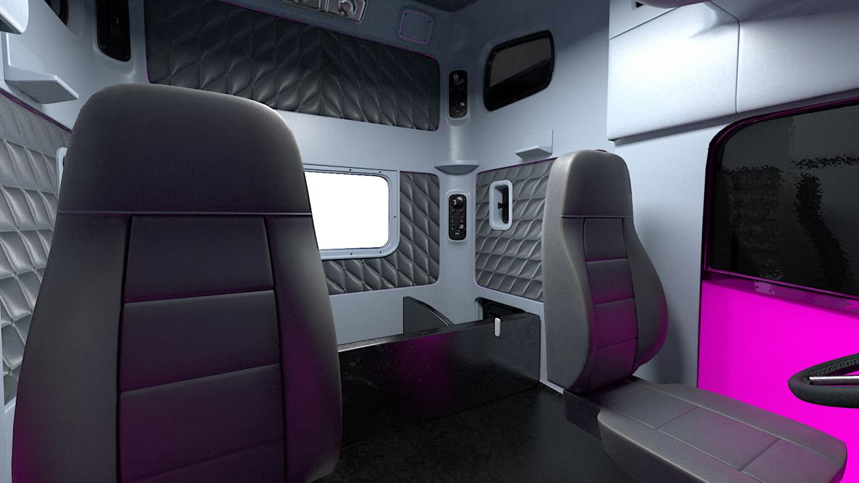 Heavy Duty Truck Simple Interior 3D