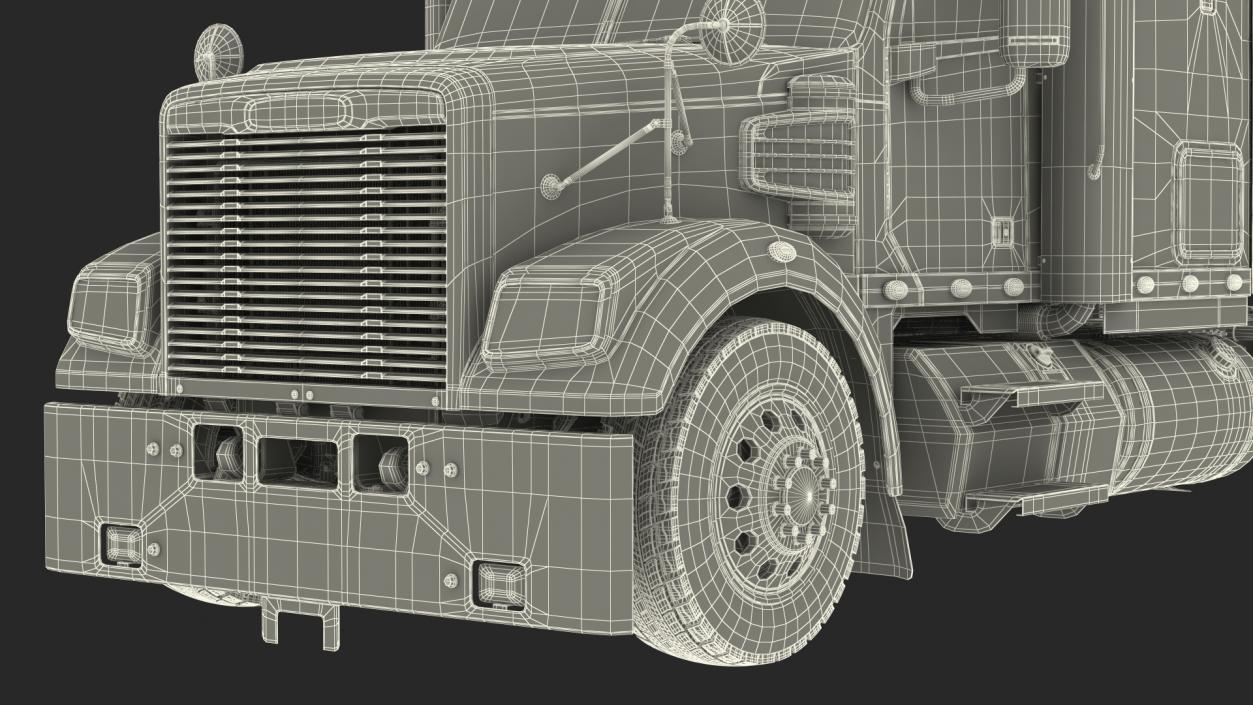 Heavy Duty Truck Simple Interior 3D