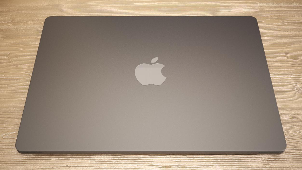 3D Apple Laptop MacBook Air 15 Space Gray model