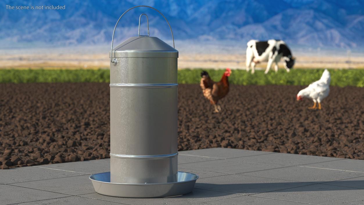 3D Metal Chicken Feeder 44Lbs