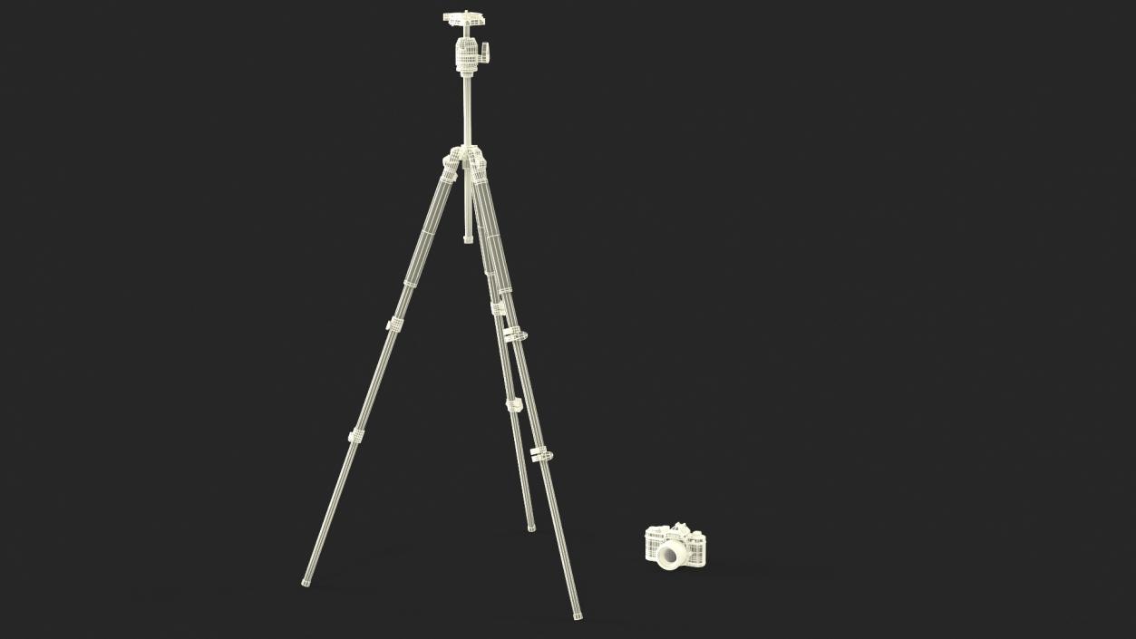 3D Professional Camera Tripod with DSLR