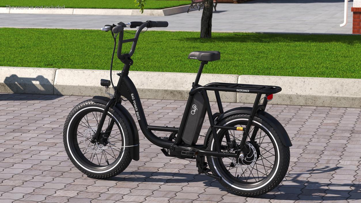 3D model Electric Cargo Bike RadRunner Black