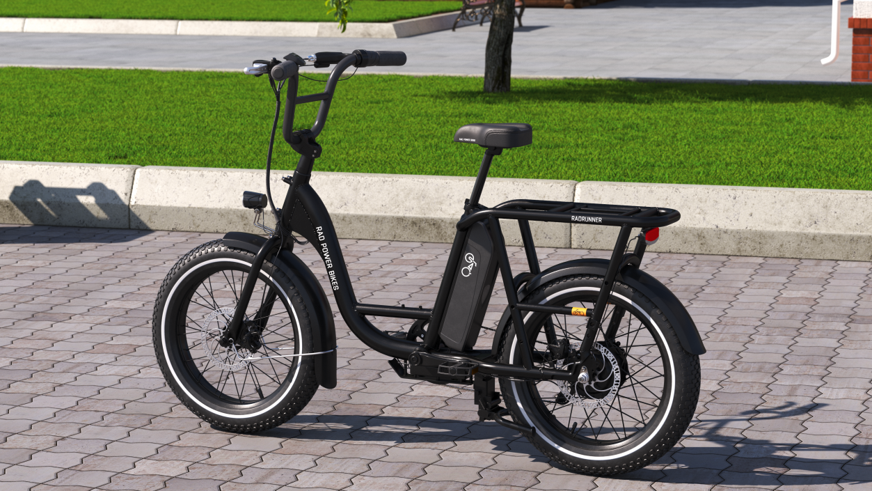 3D model Electric Cargo Bike RadRunner Black