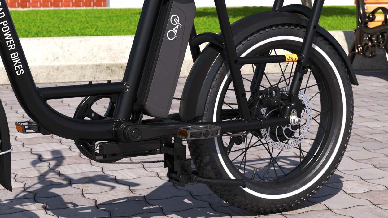 3D model Electric Cargo Bike RadRunner Black