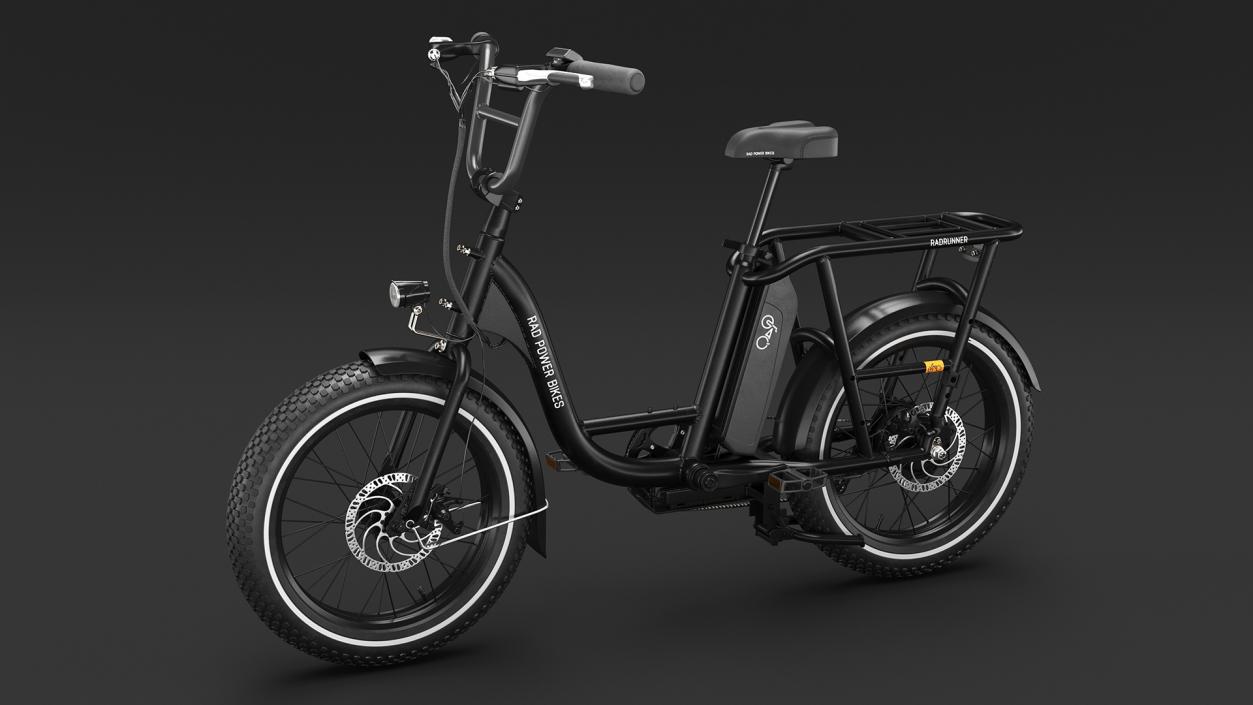 3D model Electric Cargo Bike RadRunner Black