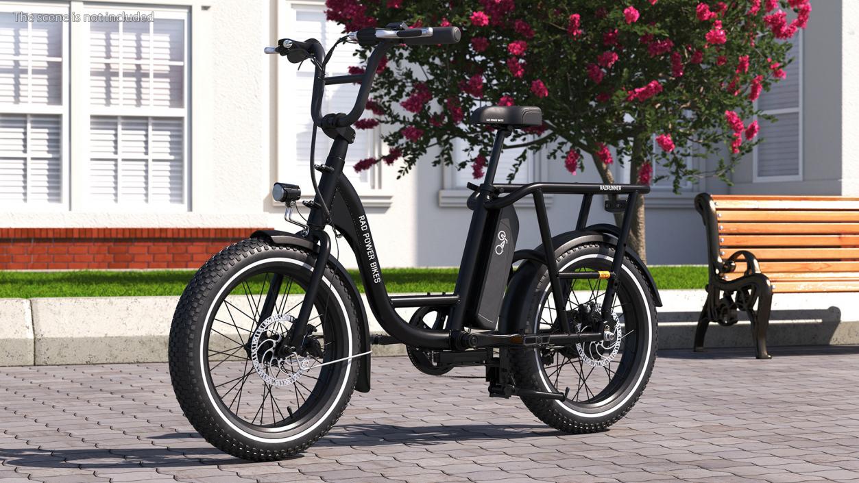 3D model Electric Cargo Bike RadRunner Black