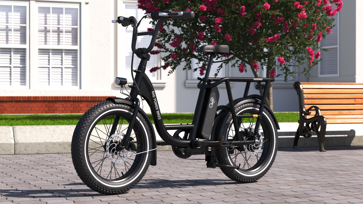 3D model Electric Cargo Bike RadRunner Black