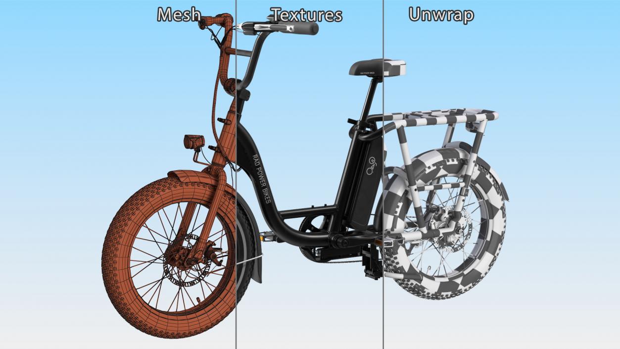 3D model Electric Cargo Bike RadRunner Black