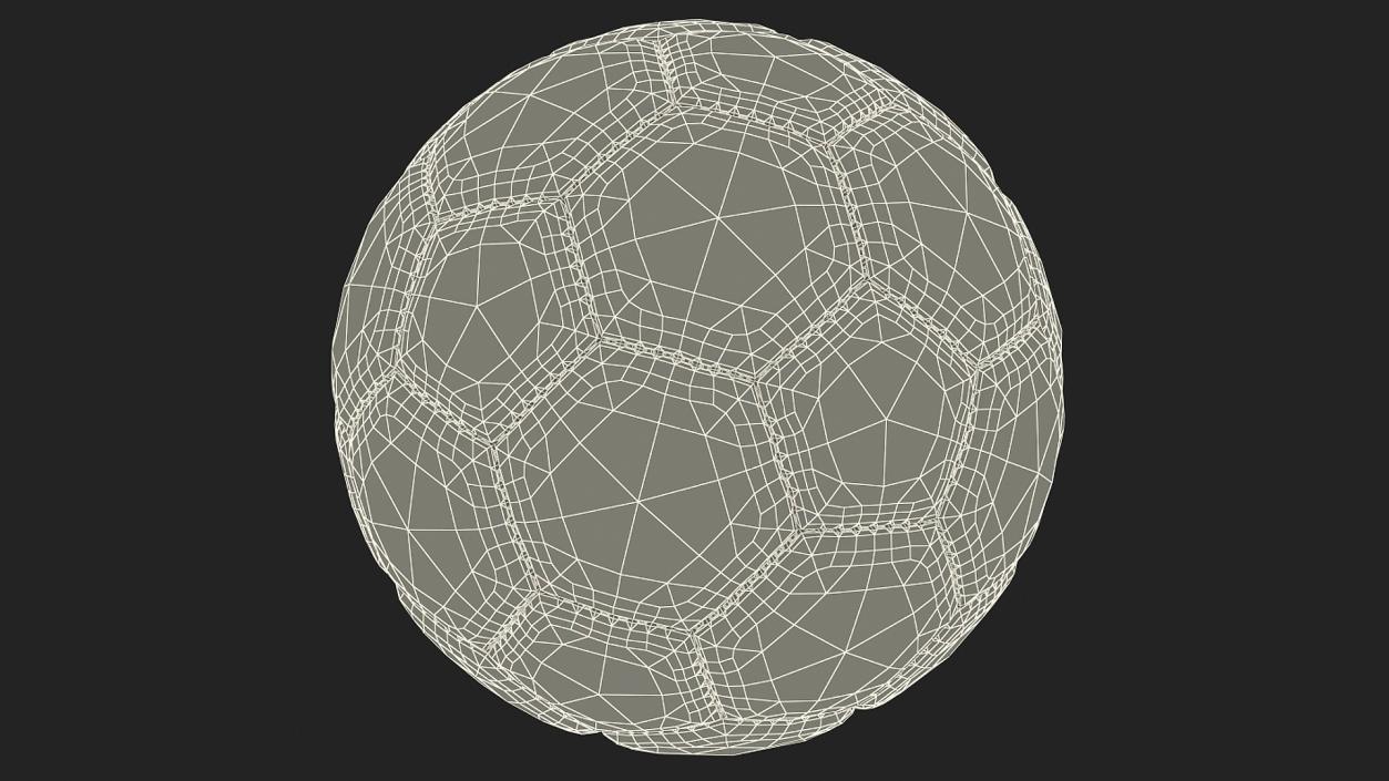 Animated Soccer Ball Hits the Goal Net Slowmotion 3D model