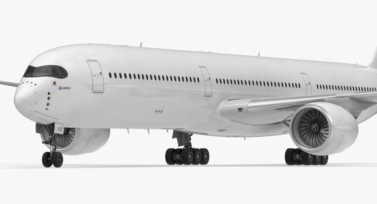 3D Airbus A350-1000 Generic Rigged