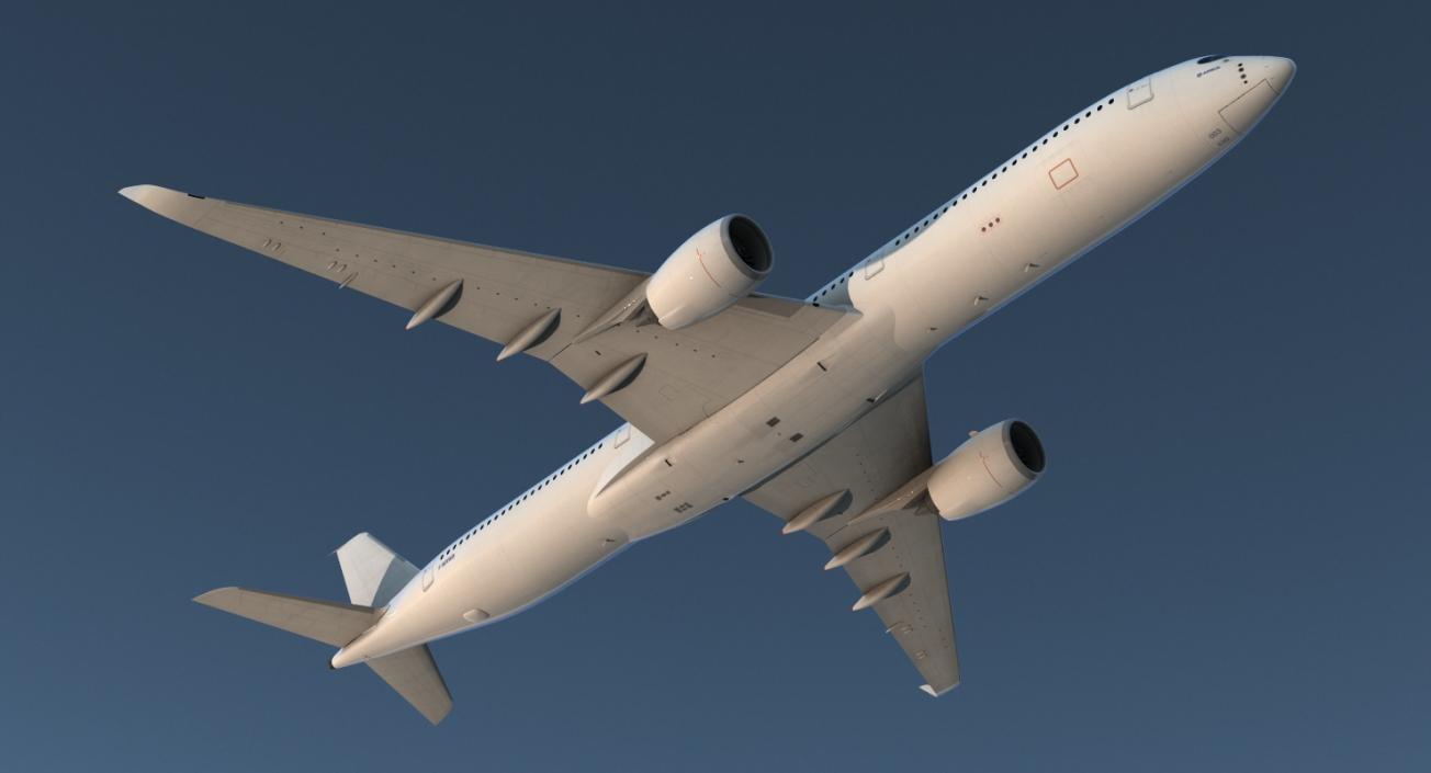 3D Airbus A350-1000 Generic Rigged